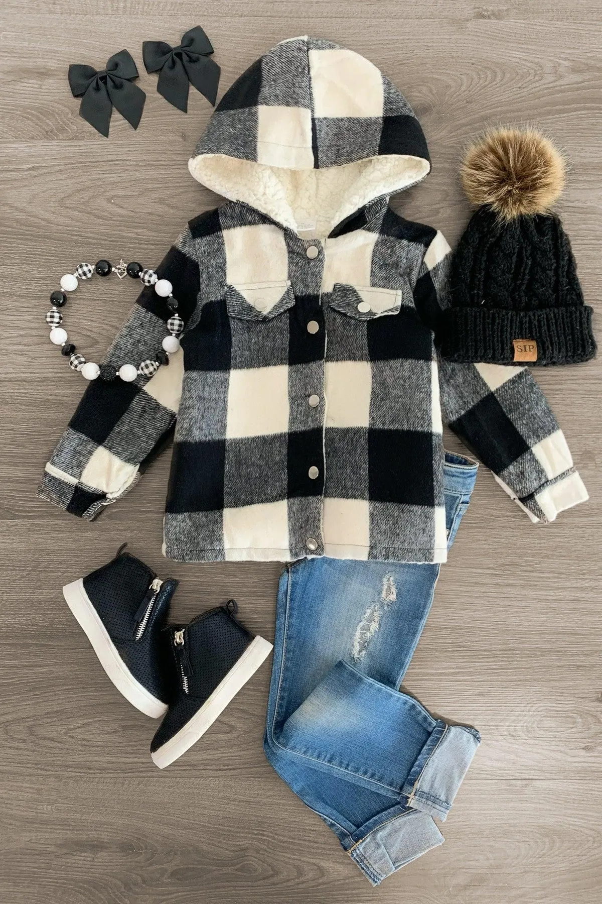 Plaid Sherpa Flannel Jacket