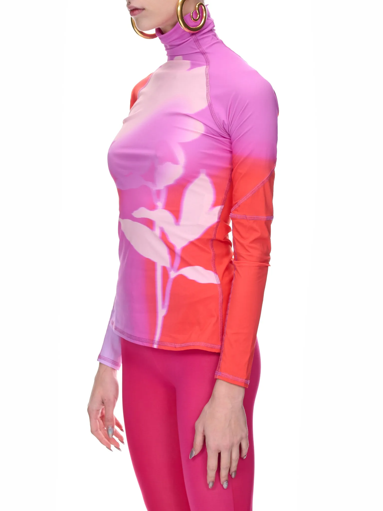 Printed Turtleneck (TP50-5-PINK-ROSA)