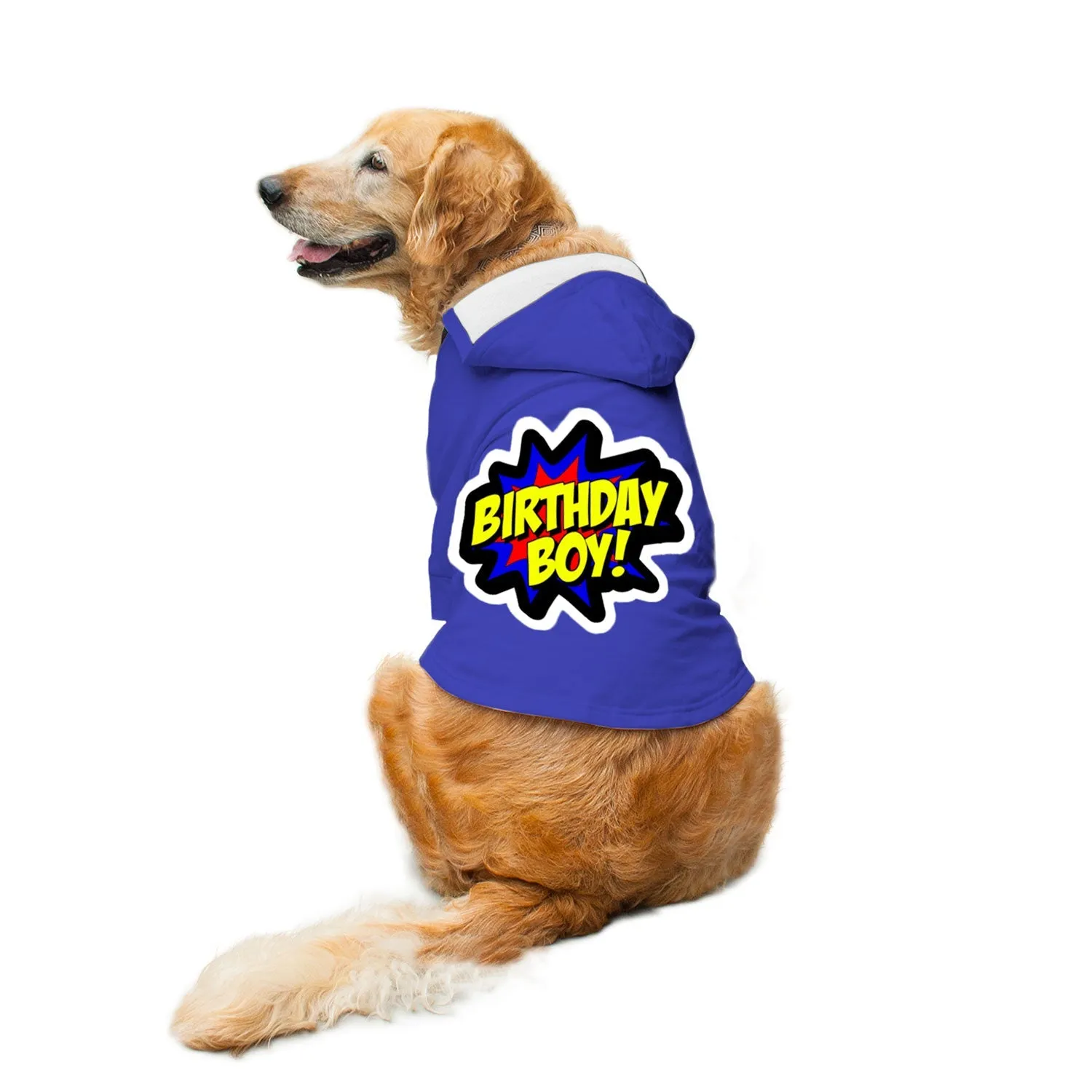 "Birthday Boy" Printed Dog Hoodie Jacket