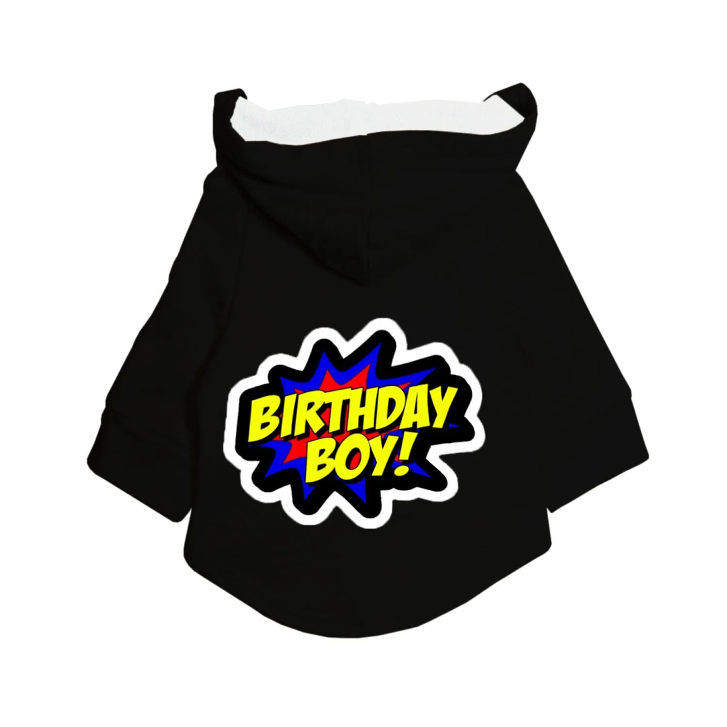 "Birthday Boy" Printed Dog Hoodie Jacket