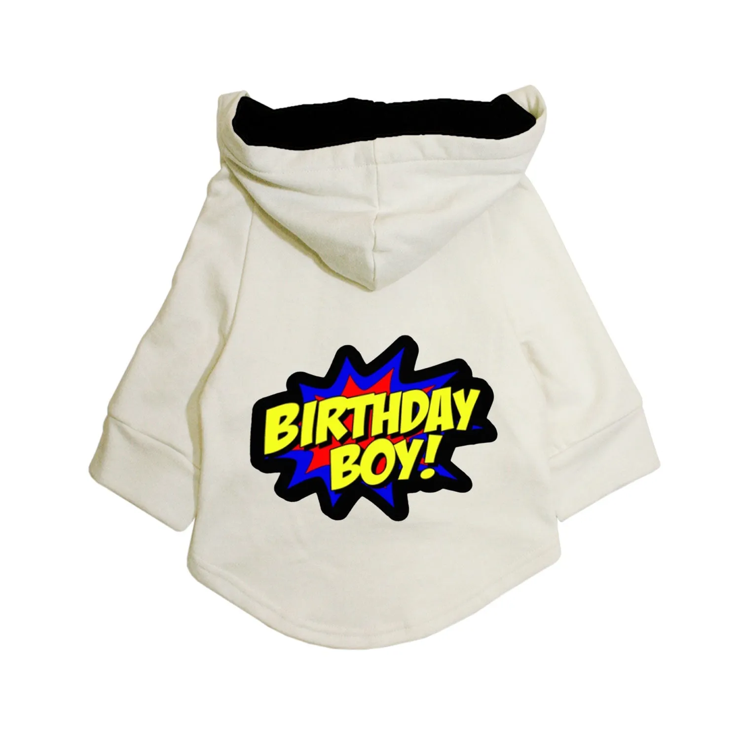 "Birthday Boy" Printed Dog Hoodie Jacket