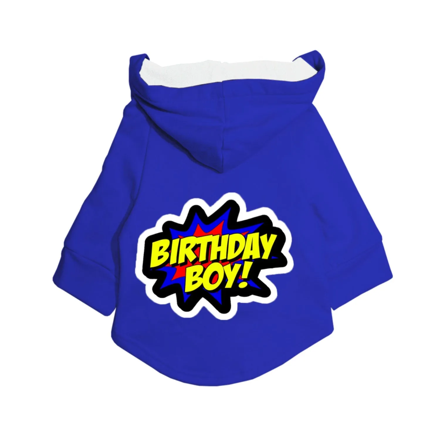 "Birthday Boy" Printed Dog Hoodie Jacket