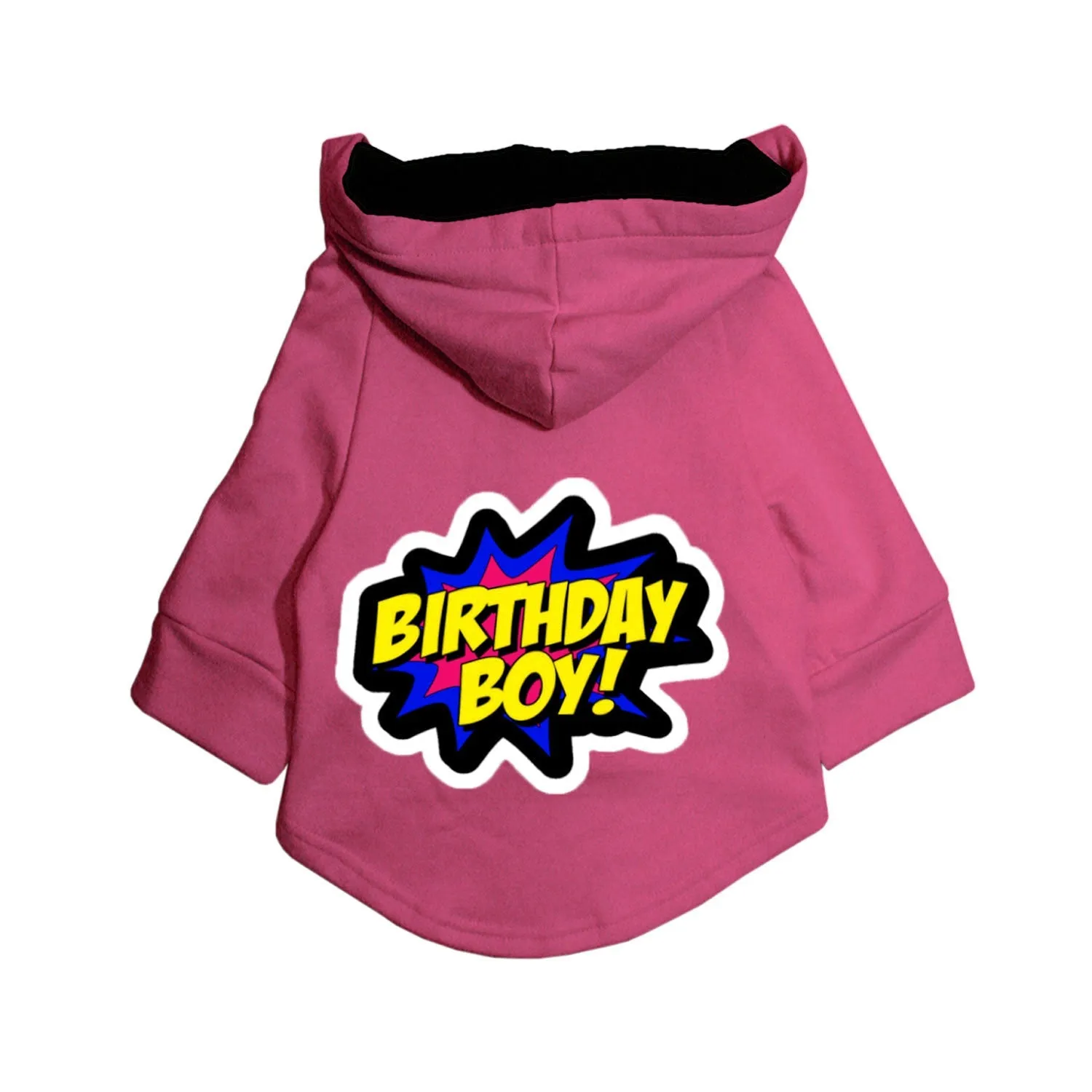 "Birthday Boy" Printed Dog Hoodie Jacket