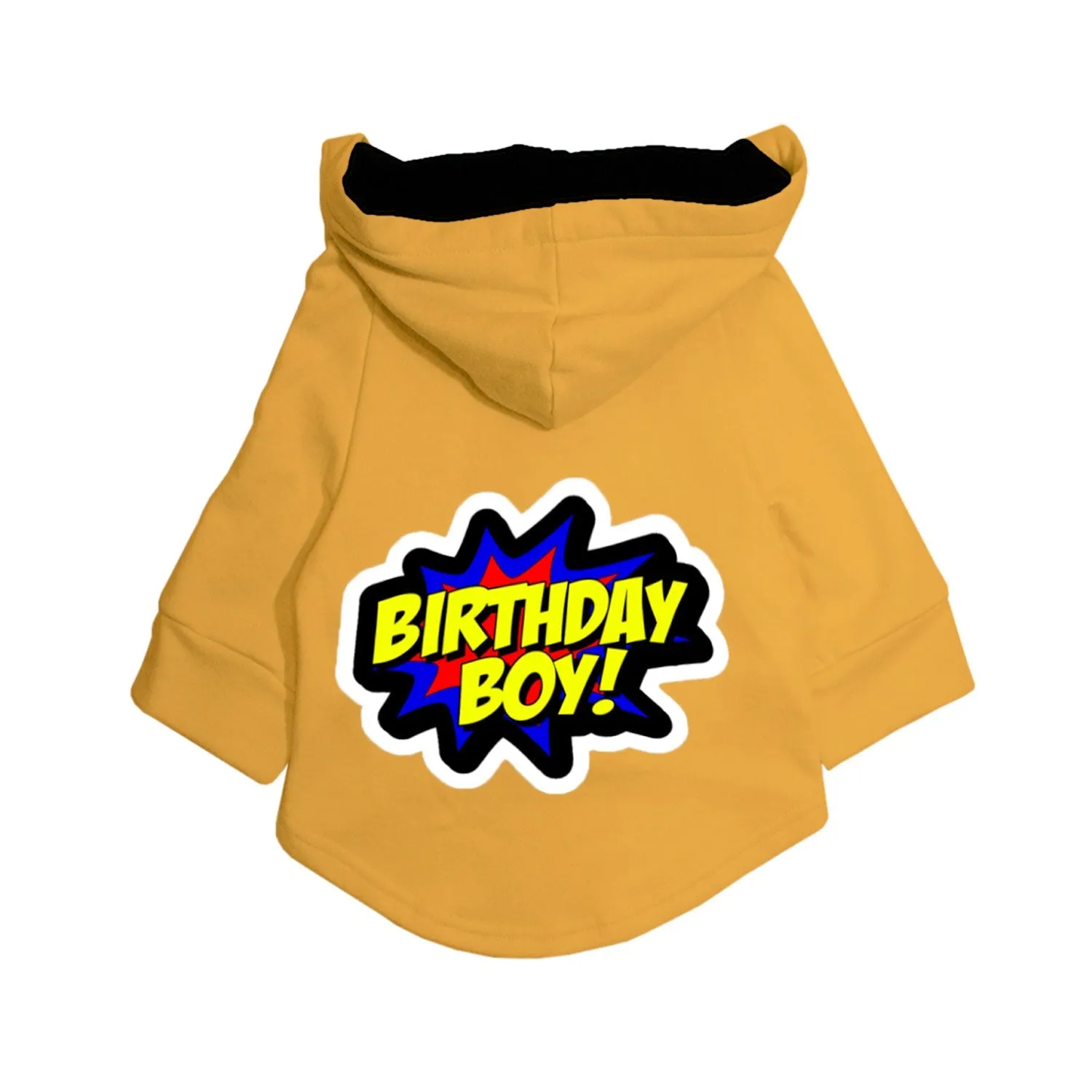 "Birthday Boy" Printed Dog Hoodie Jacket