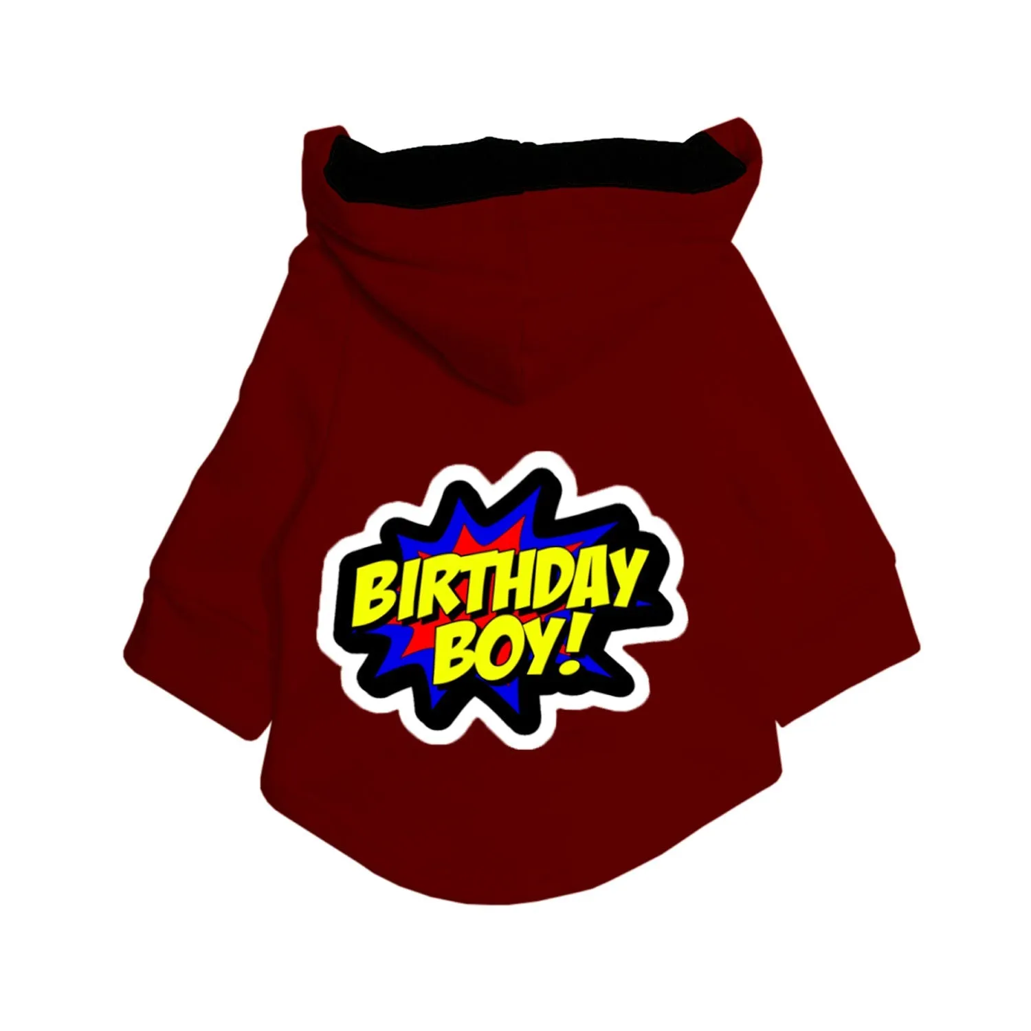 "Birthday Boy" Printed Dog Hoodie Jacket