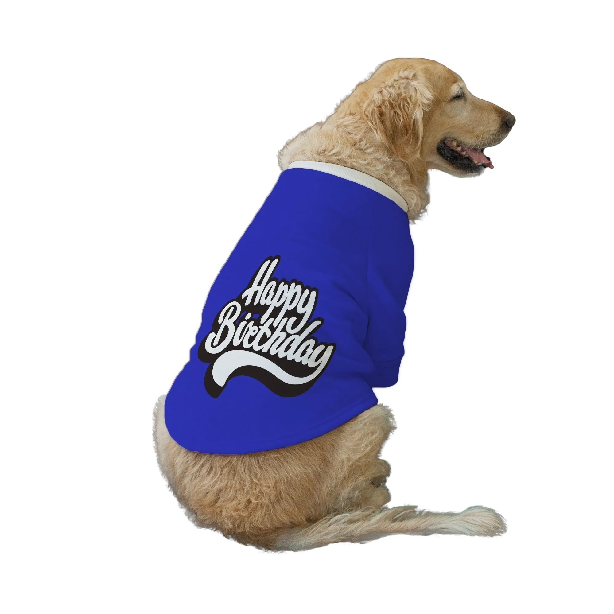 "Happy Birthday" Printed Dog Technical Jacket