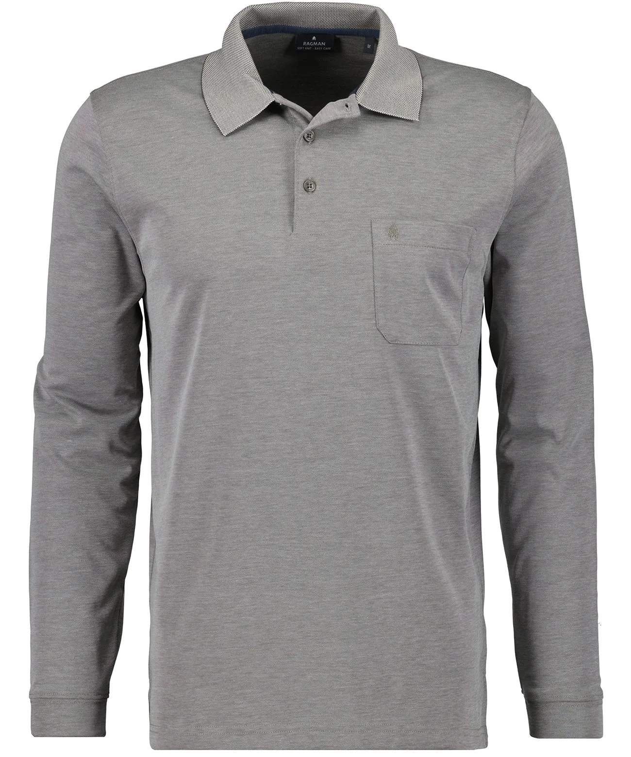 RAGMAN Softknit-Polo langarm