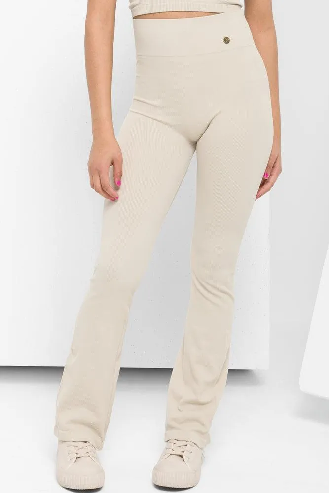 Seamless Flare Legging Natural