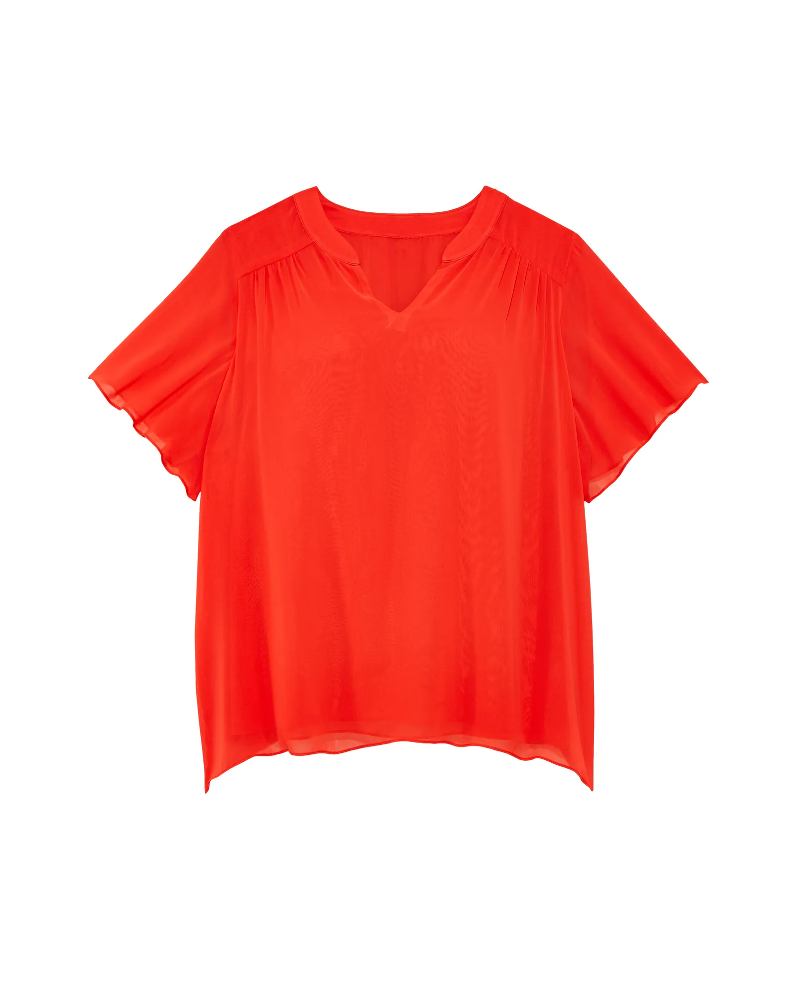 Sophia Short Sleeve Blouse | Red