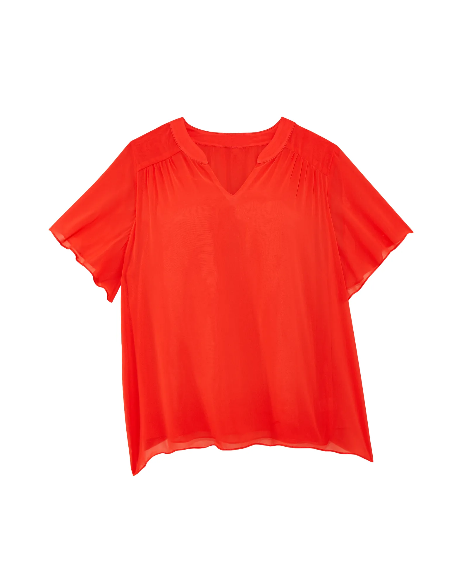 Sophia Short Sleeve Blouse | Red