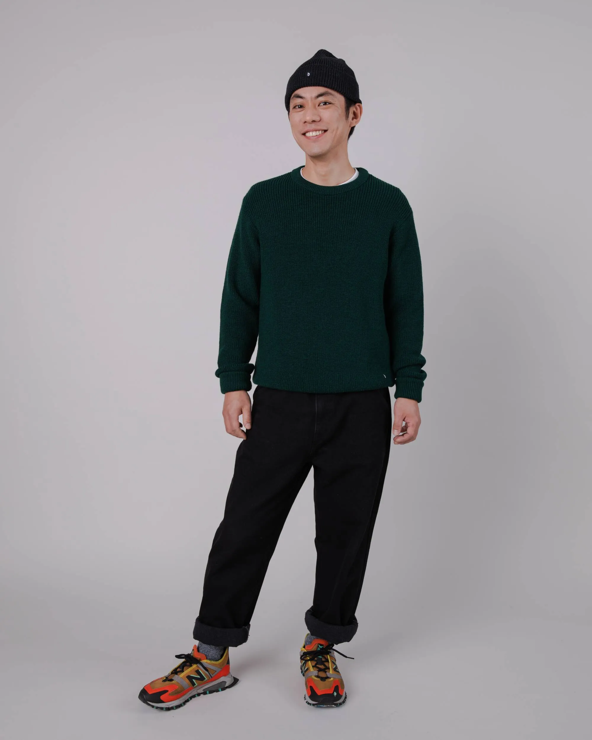 Waterfront Wool Sweater Green